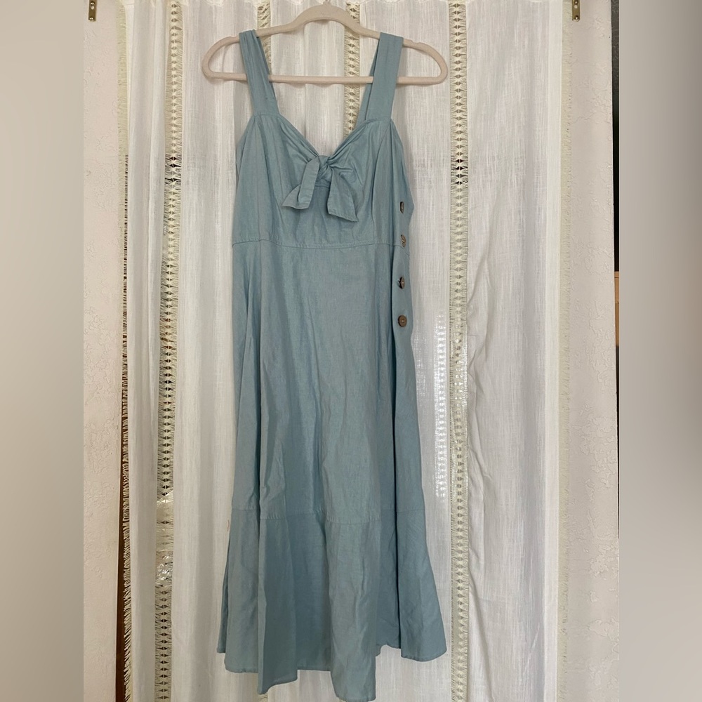 Linen Chelsea and Violet Sundress